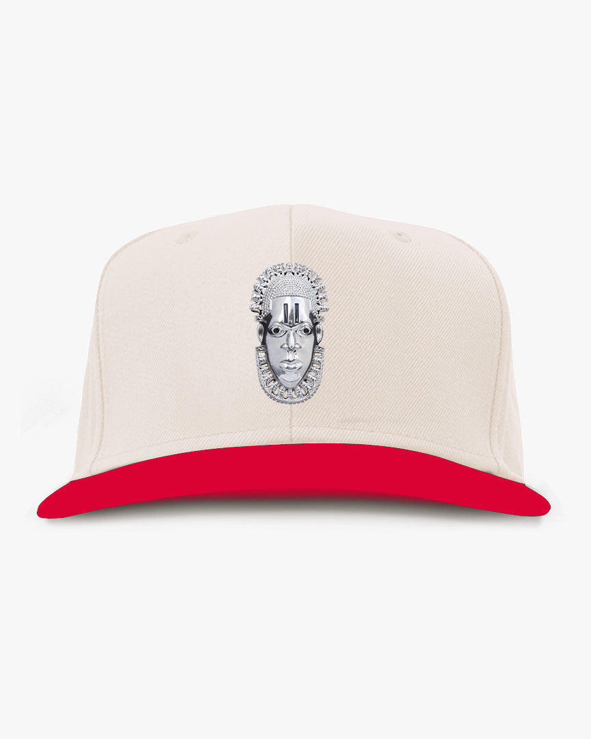 Queen Idia Cream/Red Snapback