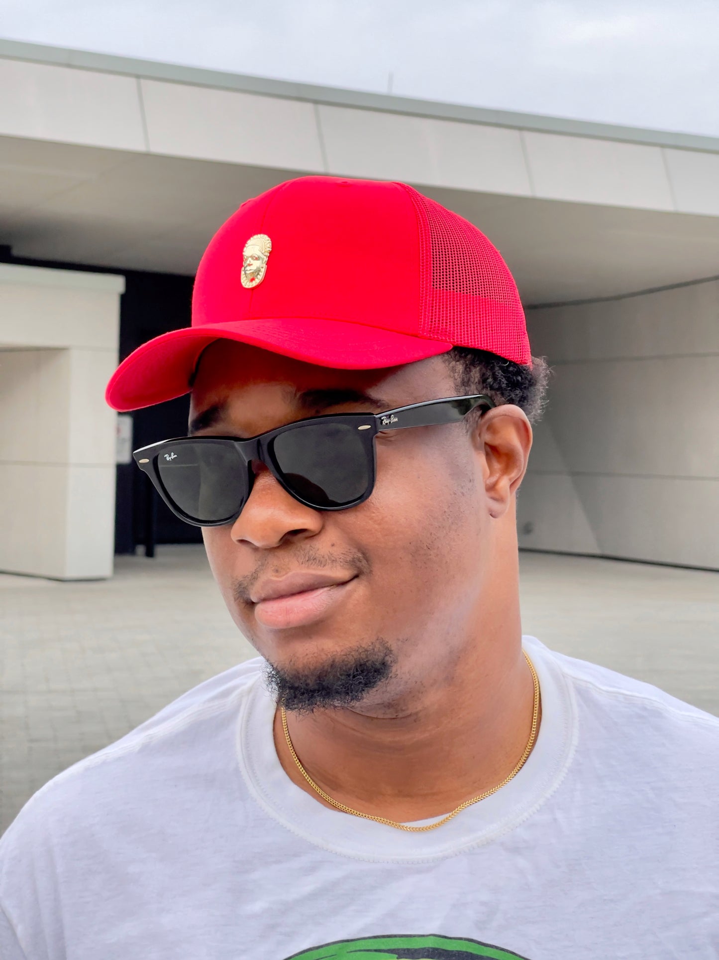 Queen Idia Red Trucker