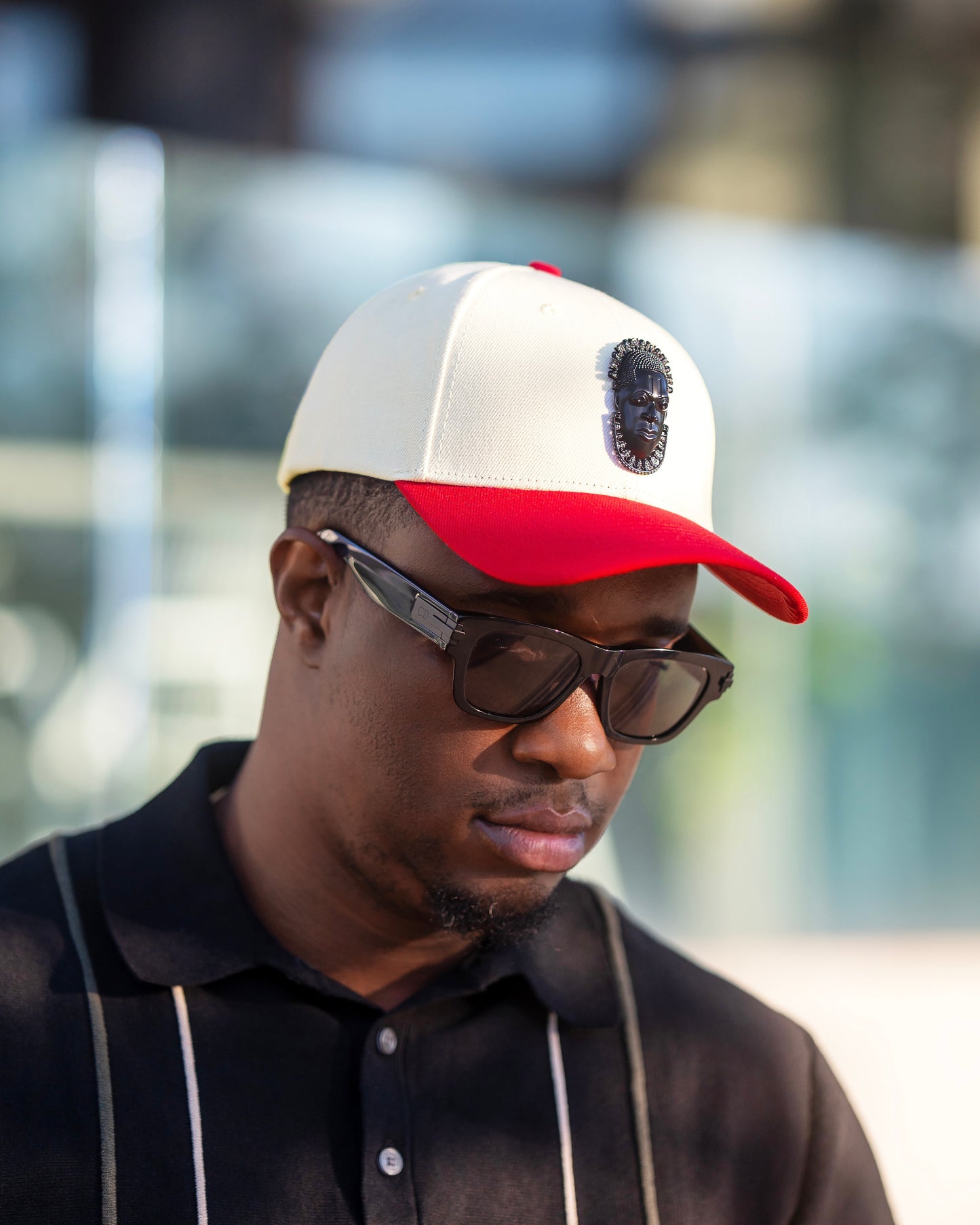 Queen Idia Cream/Red Snapback