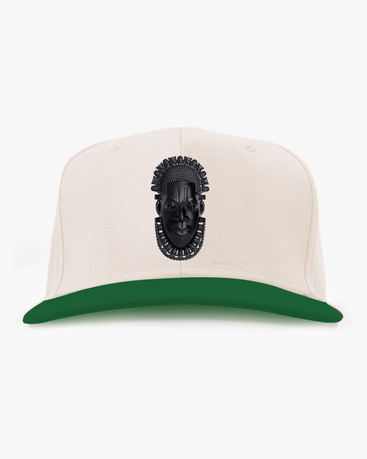 Queen Idia Cream/Green Snapback