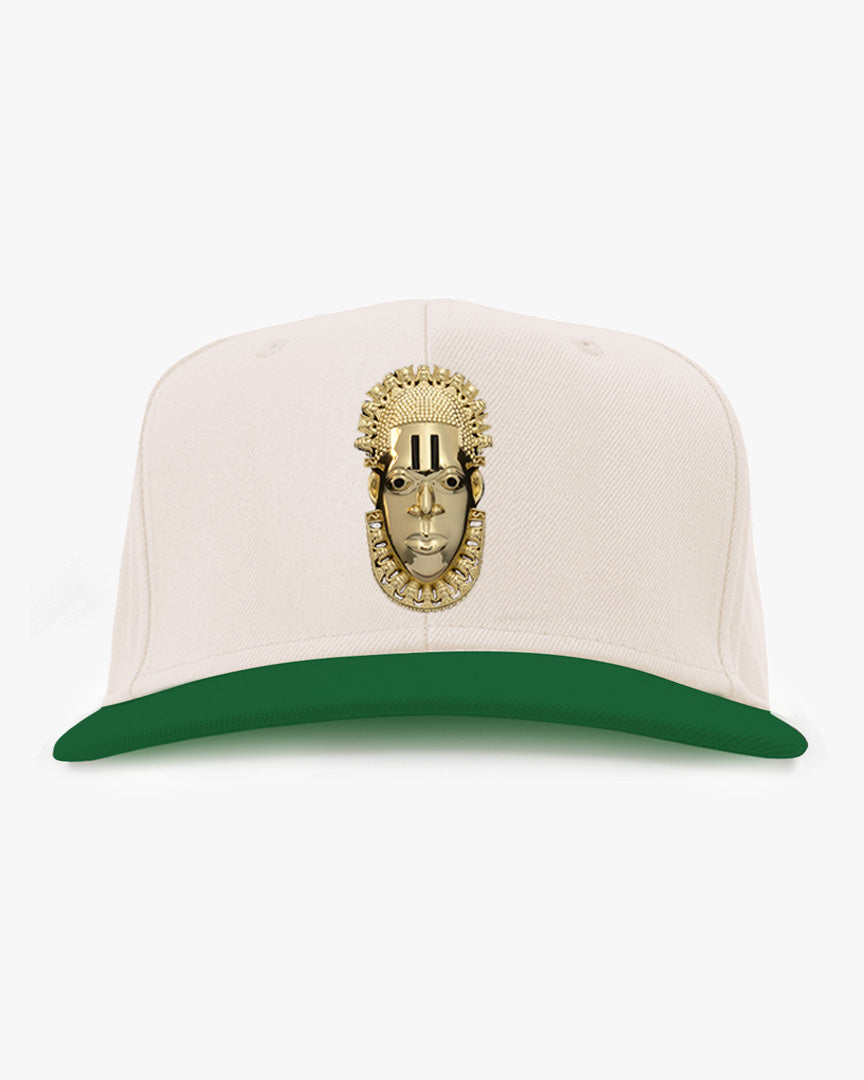 Queen Idia Cream/Green Snapback