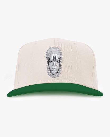 Queen Idia Cream/Green Snapback