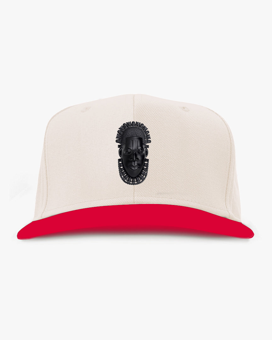 Queen Idia Cream/Red Snapback