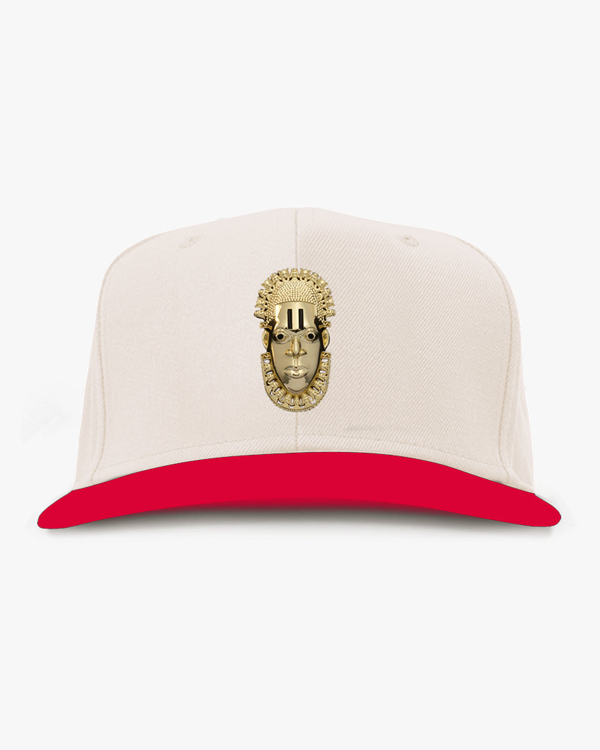 Queen Idia Cream/Red Snapback