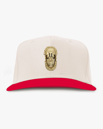 Queen Idia Cream/Red Snapback
