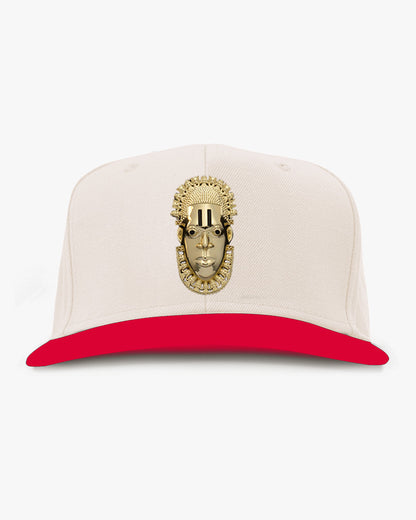 Queen Idia Cream/Red Snapback