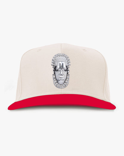 Queen Idia Cream/Red Snapback