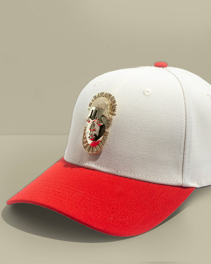 Queen Idia Cream/Red Snapback