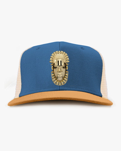 Queen Idia Blue/Cream Trucker