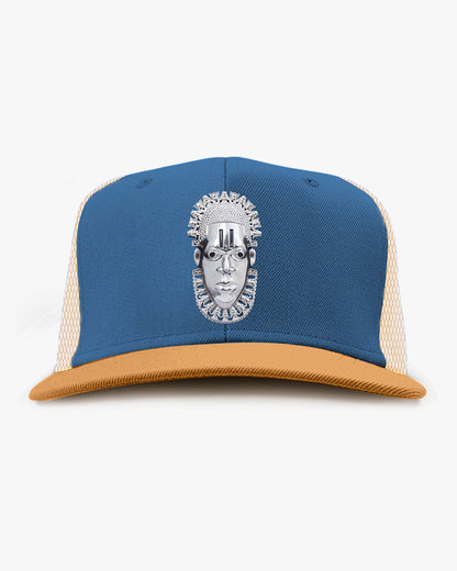 Queen Idia Blue/Cream Trucker